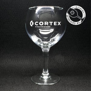 Copa GinTonic personalizada con logotipo empresa Cortex